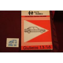 GIULIETTA 1,3  1,6     CATALOGO RAPIDO RICAMBI (1978)  MECCANICA E CARROZZERIA