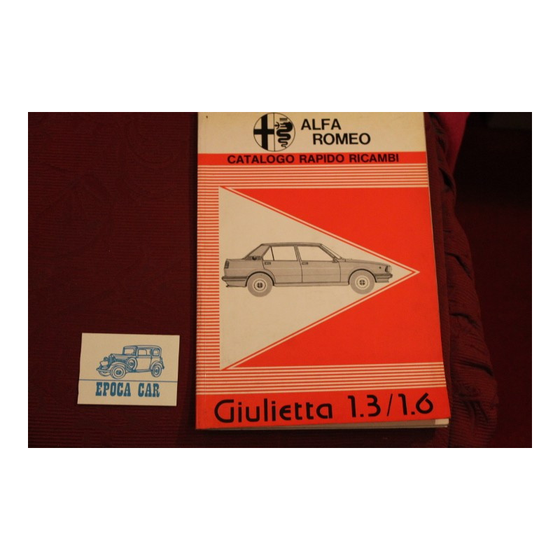 GIULIETTA 1,3 1,6    MECHANICS AND BODY SPARE PARTS CATALOGUE (1978)