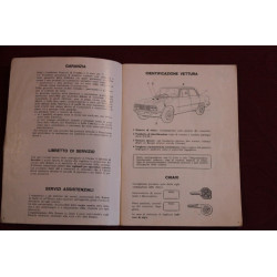 NUOVA GIULIA SUPER 1300 1600    USE AND SERVICE BOOK (1976)