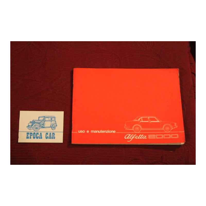 ALFETTA 2000       USE AND SERVICE BOOK (1977)