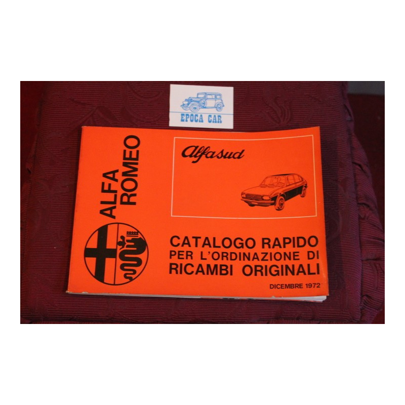 ALFASUD       SPARE PARTS CATALOGUE (1972)