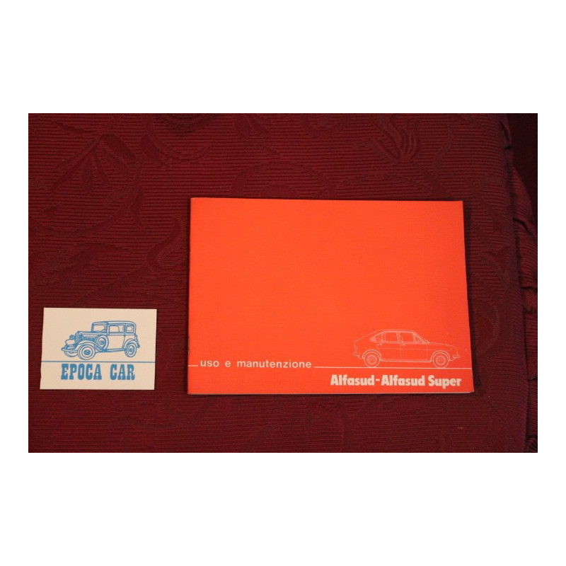 ALFASUD SUPER      LIBRETTO USO E MANUTENZIONE (1979)