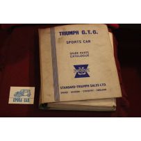 TRIUMPH  G. T. 6      SPARE PARTS CATALOGUE  IN ENGLISH  cover a little twisted and dirty.