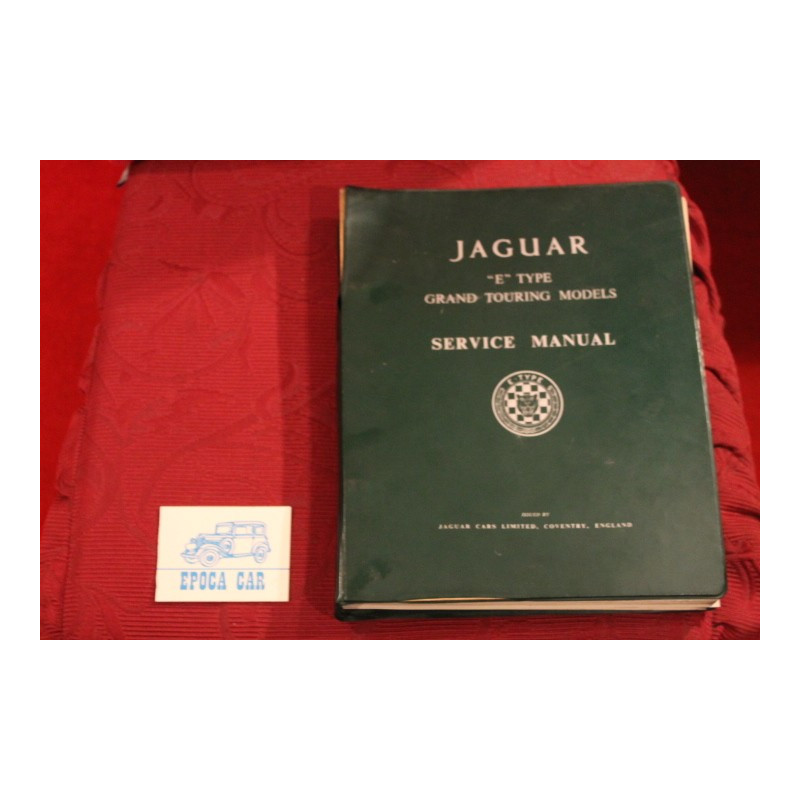 JAGUAR E TYPE + 4,2 E  TYPE    SERVICE MANUAL  IN ENGLISH  cover with little defects