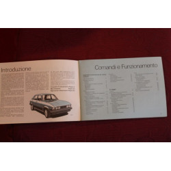 AUSTIN-MORRIS  ALLEGRO     USE AND SERVICE BOOK (1979) IN ITALIAN