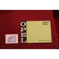 OPEL REKORD DIESEL       USE AND SERVICE BOOK (1973) IN ITALIAN