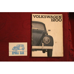 VOLKSWAGEN 1200    USE AND SERVICE BOOK (1963) IN ITALIAN