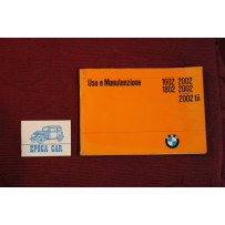 BMW 1602 2002 1802 2002 AUTOMATIC 2002 Tii  LIBRETTO USO E MANUTENZIONE (1973) IN ITALIANO