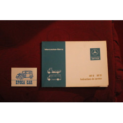 MERCEDES-BENZ   207D  307D     USE AND SERVICE BOOK (INSTRUCTIONS DE SERVICE) IN FRENCH