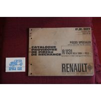 RENAULT FLORIDE E CARAVELLE       CATALOGUE PROVISOIRE DE PIECHES DE RECHANGE (SPARE PARTS CATALOGUE) (1964) MULTILINGUAL