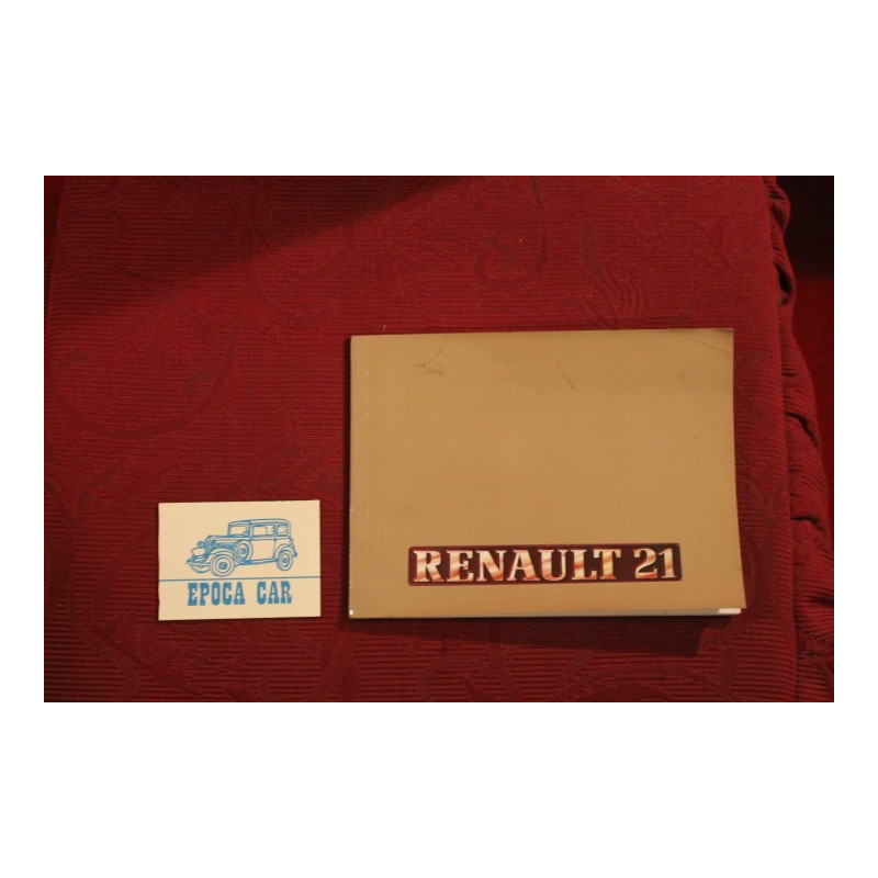RENAULT 21     USE AND SERVICE BOOK   IN ITALIAN