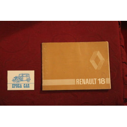 RENAULT 18    USE AND SERVICE BOOK   IN ITALIAN