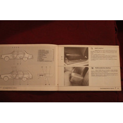 RENAULT 12   USE AND SERVICE BOOK (1972) IN ITALIAN  cover with defects, inside good
