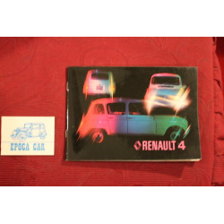 RENAULT 4   USE AND SERVICE BOOK   IN ITALIAN   same halos in the latest pages
