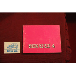 RENAULT 4    USE AND SERVICE BOOK   IN ITALIAN