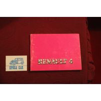 RENAULT 4    USE AND SERVICE BOOK   IN ITALIAN