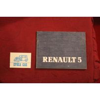 RENAULT 5   USE AND SERVICE BOOK (1985) IN ITALIAN