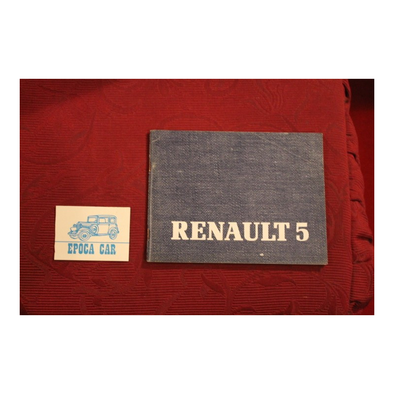 RENAULT 5   USE AND SERVICE BOOK (1985) IN ITALIAN