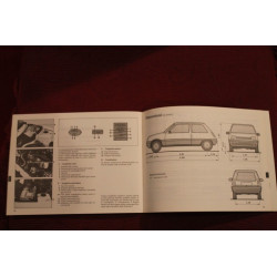 RENAULT 5   USE AND SERVICE BOOK (1985) IN ITALIAN