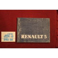 RENAULT 5    USE AND SERVICE BOOK (1985)  IN GERMAN