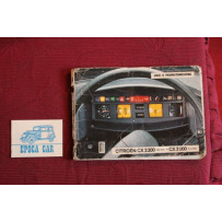 CITROEN  CX 2200   LIBRETTO USO E MANUTENZIONE (1975) IN ITALIANO copertina difettosa, qualche alone interno