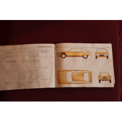 CITROEN  CX 2200   LIBRETTO USO E MANUTENZIONE (1975) IN ITALIANO copertina difettosa, qualche alone interno