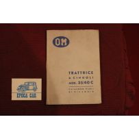 OM  TRATTRICE A CINGOLI 35/40C     CATALOGO PARTI DI RICAMBIO (1° ED. 1962)  ottimo stato