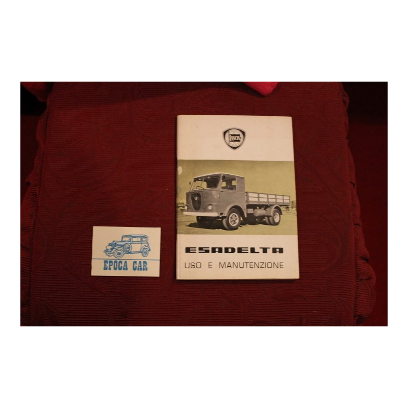 ESADELTA   LIBRETTO USO E MANUTENZIONE (1° ED. 1959) buono stato, lieve abrasione a pag. 48(vedi foto)