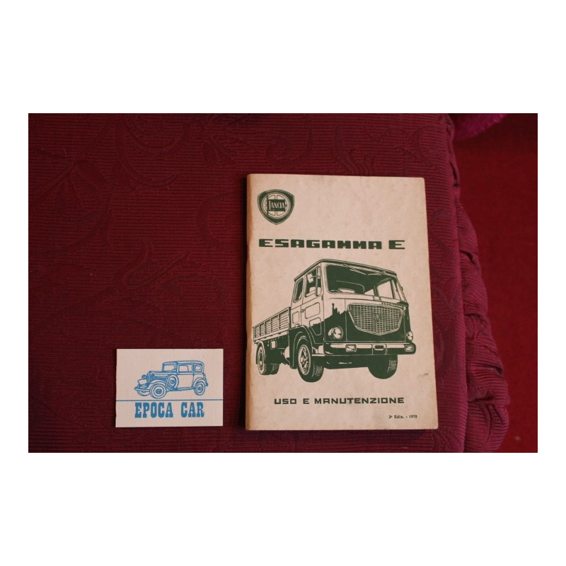 ESAGAMMA E   USE AND SERVICE BOOK (3°EDITION 1970) perfect condition