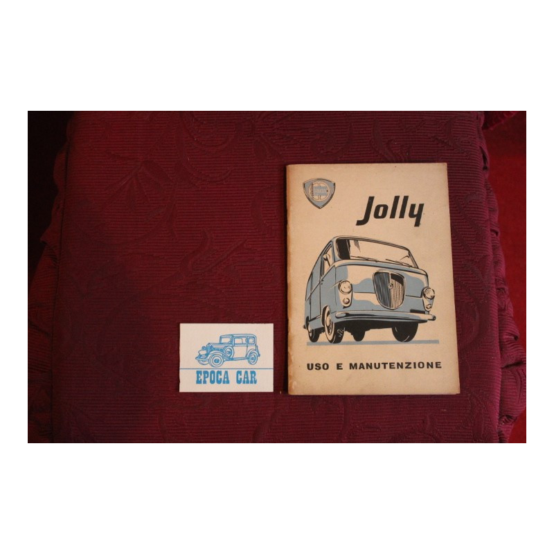 JOLLY    USE AND SERVICE BOOK (1° EDITION 1959) good condition