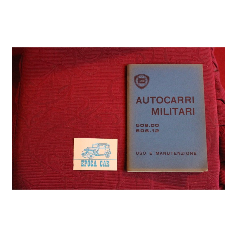 506.00   506.12     MILITARY TRUCK   USE AND SERVICE BOOK (2°EDITION 1965) good condition