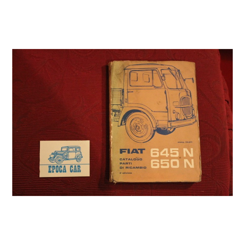 645 N / 650 N     SPARE PARTS CATALOGUE (2° EDITION 1961) some pages a little dirty, some handwrite inside