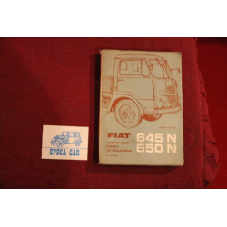 645 N / 650 N   CATALOGO PARTI DI RICAMBIO (4° EDIZIONE 1966) buono stato