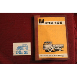 642 N6R / 642 N6     CAT. PARTI DI RICAMBIO (1°ED. 1962) rilegatura dell' epoca, alcune pagine un pò sporche