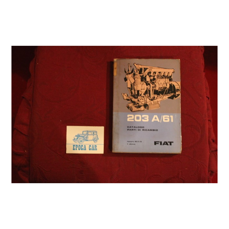 ENGINE  203  A / 61      SPARE PARTS CATALOGUE (3° EDITION 1965) good condition