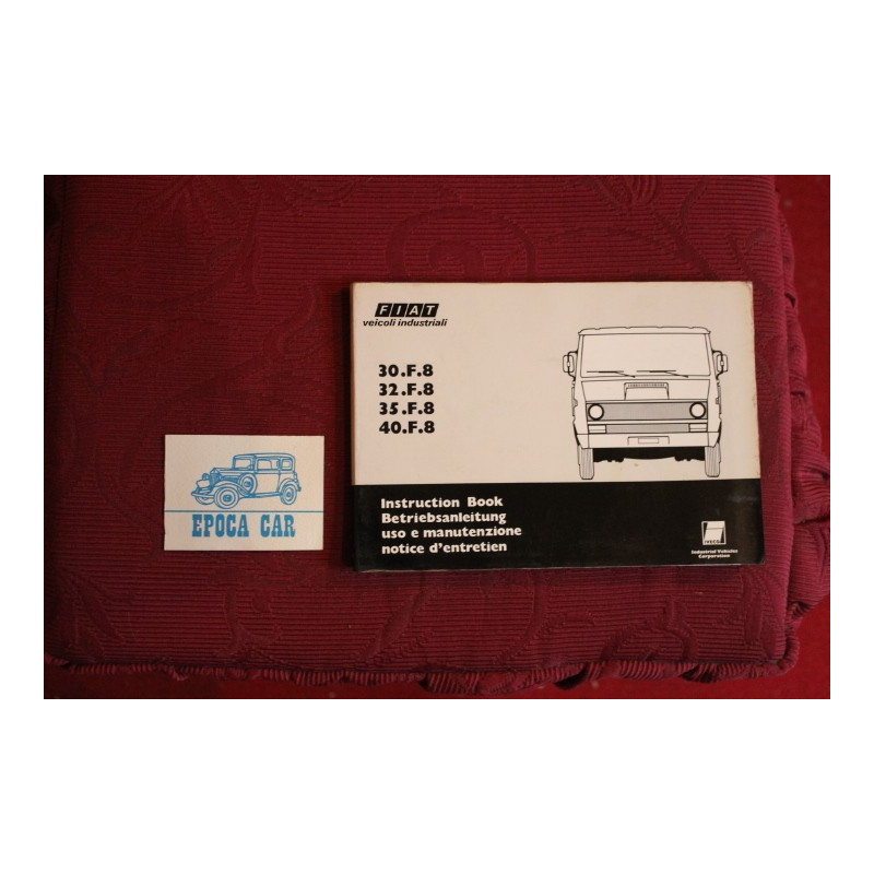 30 / 32 / 35 / 40   F8       LIBRETTO USO E MANUTENZIONE (1979) buono stato