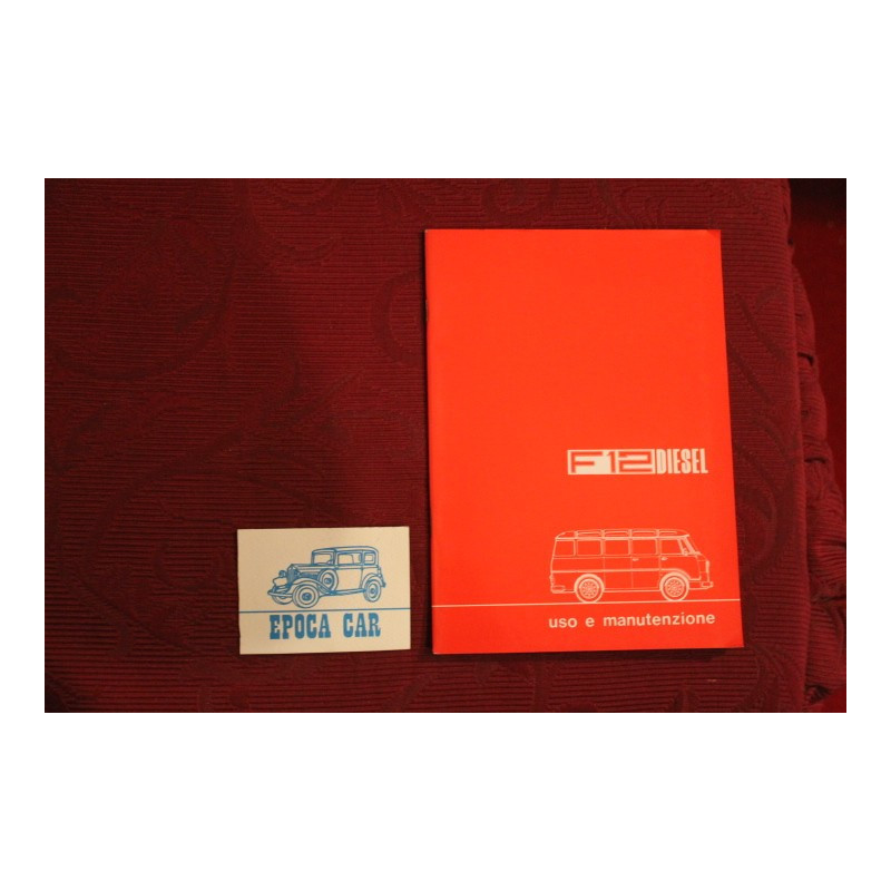 F 12  DIESEL     USE AND SERVICE BOOK ( 1977 ) perfect condition