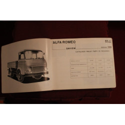 ALFA ROMEO / SAVIEM   A 38      CATALOGO PARTI DI RICAMBIO (1969) buono stato