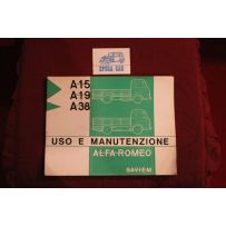 ALFA ROMEO / SAVIEM    A15 / A19 / A38    LIBRETTO USO E MANUTENZIONE (1972) buono stato
