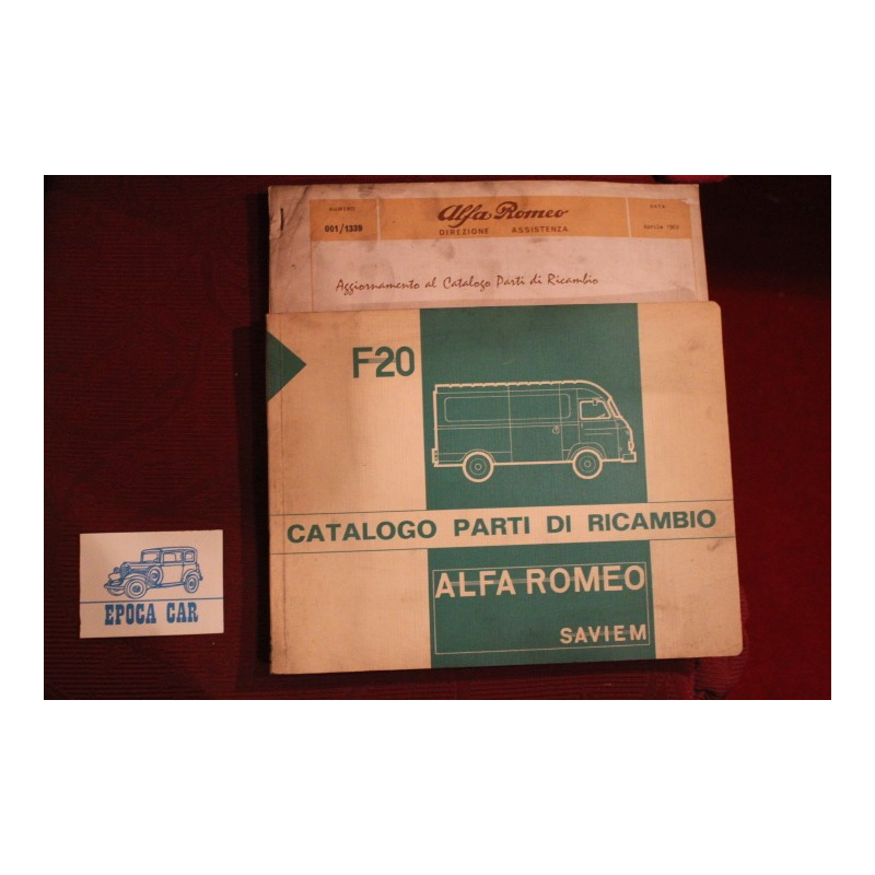 F 20      SPARE PARTS CATALOGUE (1968) + UP DATE (1969) good condition