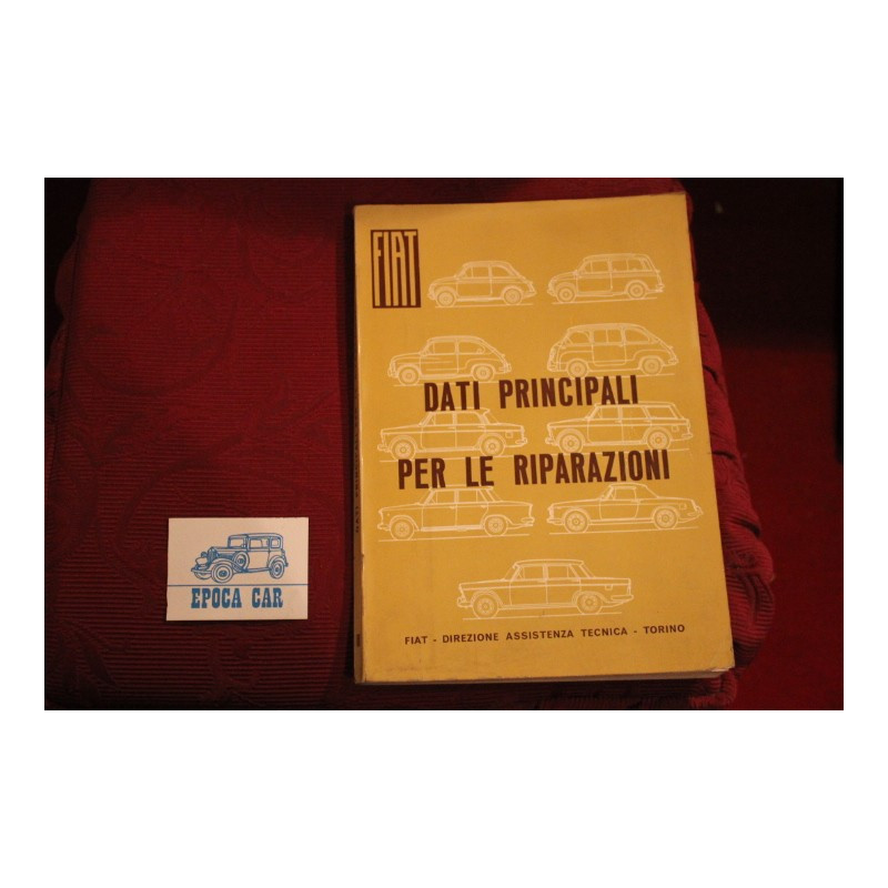 FIAT     HANDBOOK FOR REPAIRS   VARIOUS MODELS  1963 perfect condition