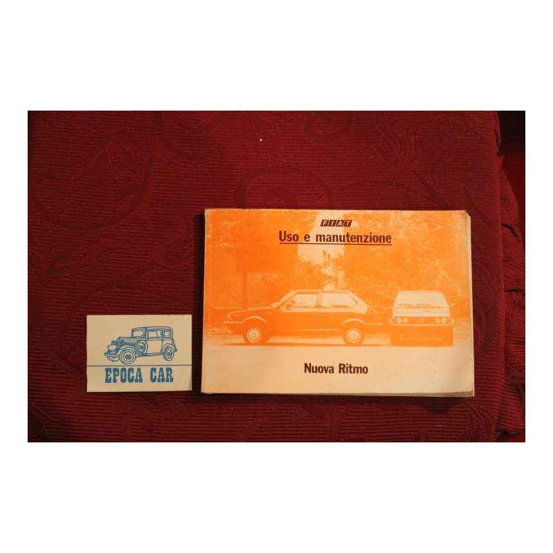 NUOVA RITMO    USE AND SERVICE BOOK (4° EDITION 1983) good condition