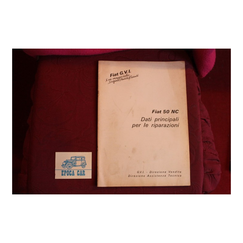 50 NC    DATI PRINCIPALI PER LE RIPARAZIONI (1973) buono stato