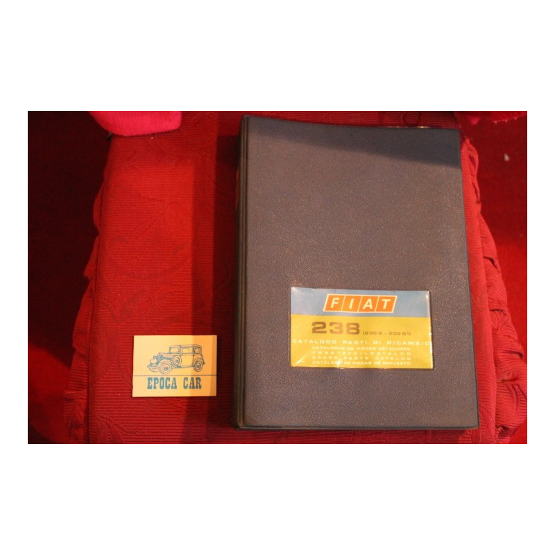 238   (238 B / 238 B1)    CATALOGO PARTI DI RICAMBIO (2° EDIZIONE 1972) buono stato