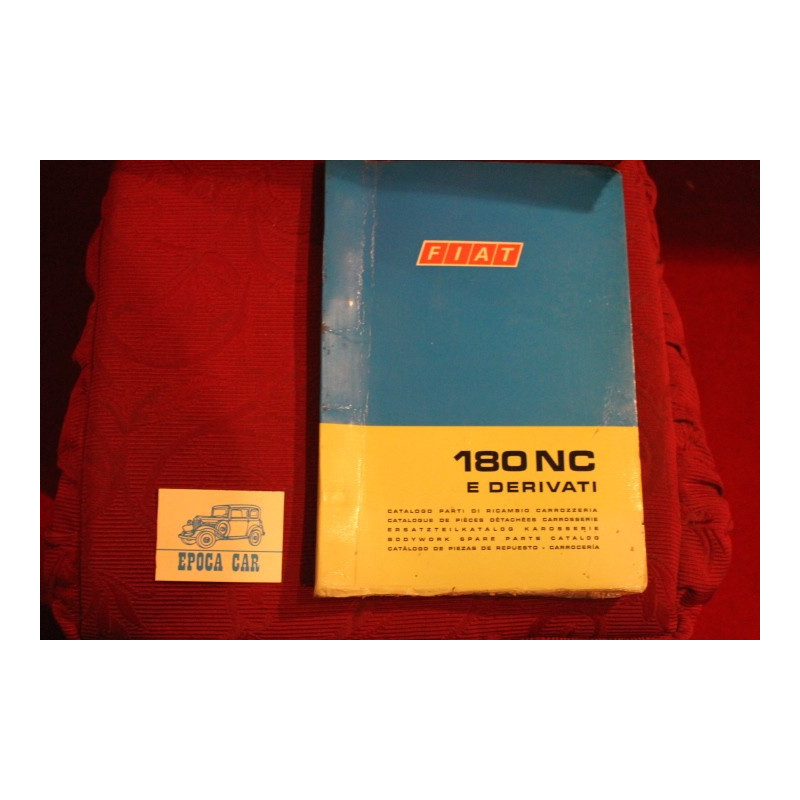 180 NC    BODY SPARE PARTS CATALOGUE (1°EDITION 1974) cover with defects