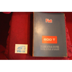 600 T    CATALOGO PARTI DI RICAMBIO-CARROZZERIA (1° ED. 1965) buono stato
