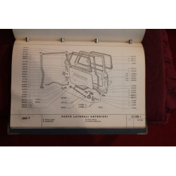 600 T     BODY SPARE PARTS CATALOGUE (1° EDITION 1965) good conditions