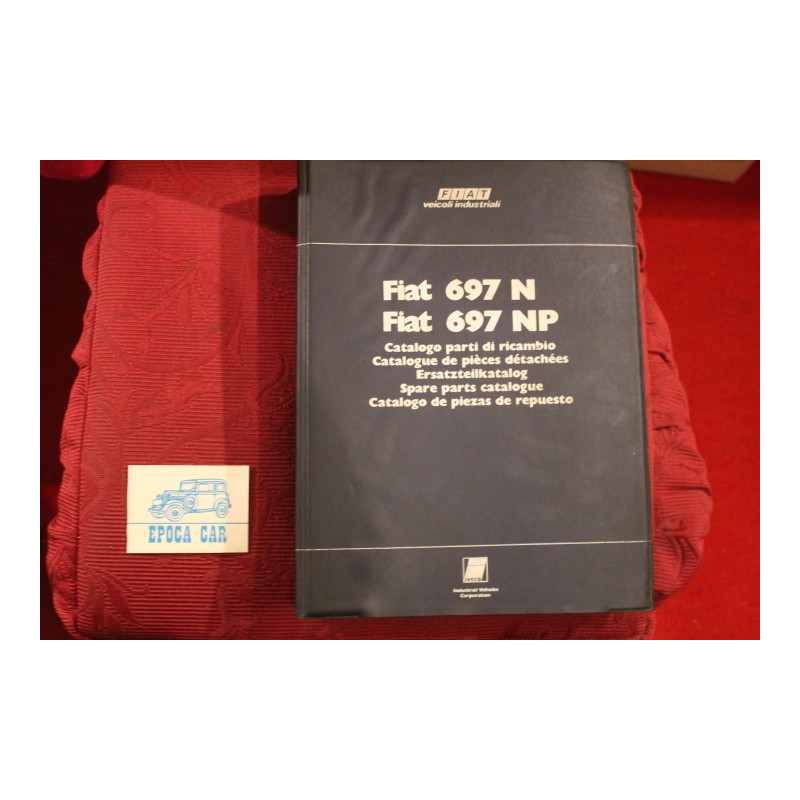 697 N / 697 NP    SPARE PARTS CATALOGUE (3° EDITION 1976) fourth of cover a little spotted