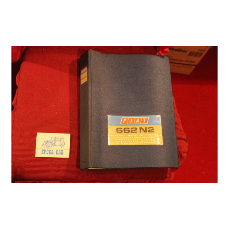 662 N2    SPARE PARTS CATALOGUE (1° EDITION 1969) cover a little lopsided