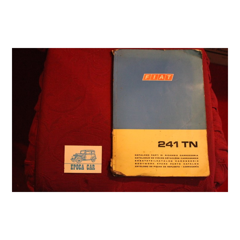 241 TN      BODY SPARE PARTS CATALOGUE (1°EDITION 1968) edge with defect, some handwritten inside